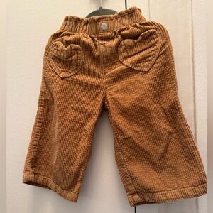 Old Navy Tan Corduroy Kids Pants with Heart Pockets